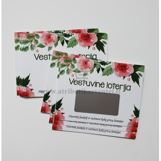 Vestuvių loterija (15 nutrinamų bilietų) papildymas