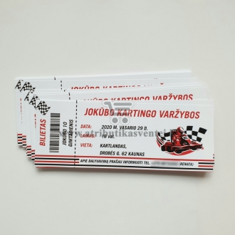 Gimtadienio su kartingais kvietimas
