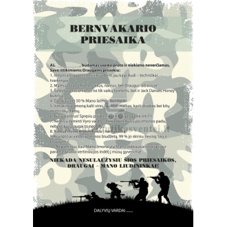 Bernvakario priesaika "Šauliai"