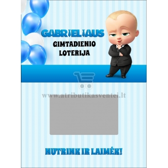 Loterijos bilietai Boss baby tema