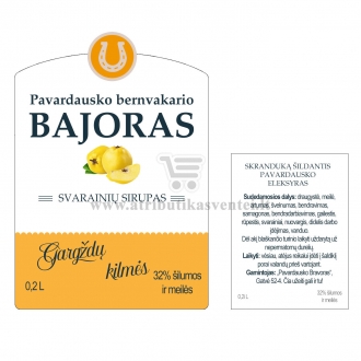 Maža degtinės etiketė - 3 vnt