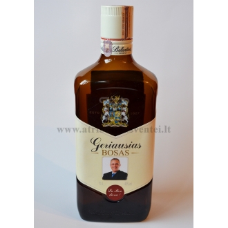 Personalizuota viskio etiketė Bosui