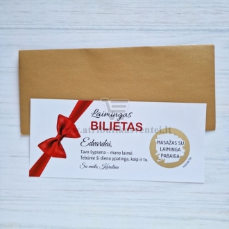 Laimingas bilietas - Valentino dienos dovanos