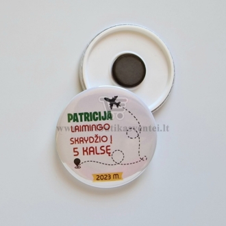 "Laimingo skrydžio" Ženkliukas arba magnetukas