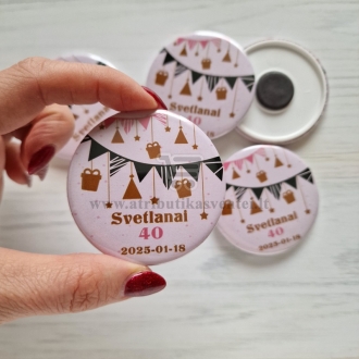 Jubiliejaus dovanėlės svečiams - magnetukai