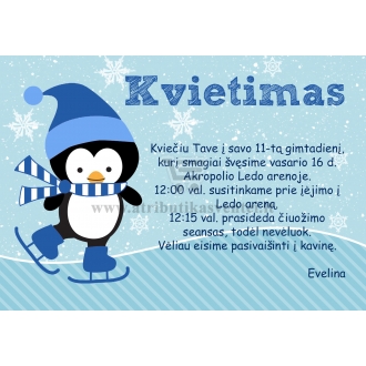 Kvietimas švęsti gimtadienį Ledo arenoje