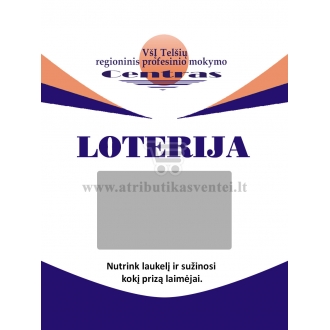 Netikri loterijos bilietai (L-419)
