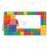 Stalo kortelė "Lego"