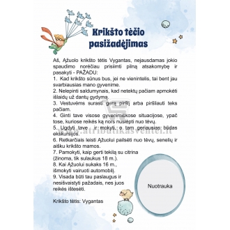 Krikšto tėčio pasižadėjimas "Mažasis princas"