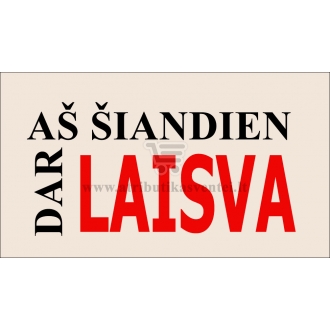 Maža etiketė mergvakariui "Aš šiandien dar laisva"