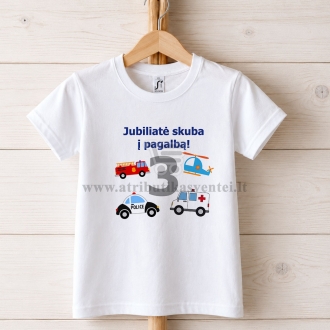 Marškinėliai "Jubiliate skuba į pagalbą"