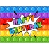Maža etiketė "Happy birthday"