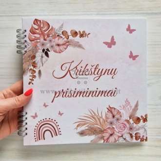 Nepersonalizuota palinkėjimų knyga "Krikštynų prisiminimai"