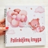 Nepersonalizuota mergaitės krikštynų palinkėjimų knyga