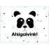 Maža gėrimo etiketė "Panda"