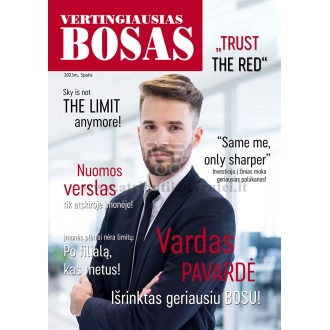 Personalizuotas žurnalo viršelis - Linksma dovana Bosui