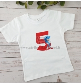 Marškinėliai "Ežiukas Sonic" gimtadieniui
