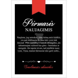 Etiketė  "Pirmasis NAUJAGIMIS"
