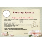 Popierinių vestuvių diplomas (VMPOP-01)