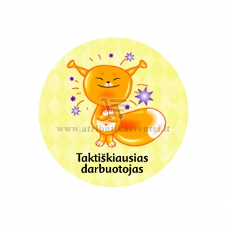 Ženkliukas-nominacija "Taktiškiausias darbuotojas"