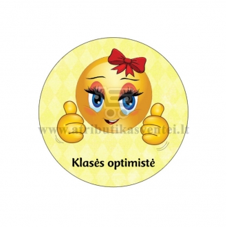 Ženkliukas "Klasės optimistė"