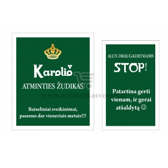 Alaus etiketė gimtadieniui