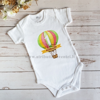 Marškinėliai vaiko gimtadieniui "Oro balionas"