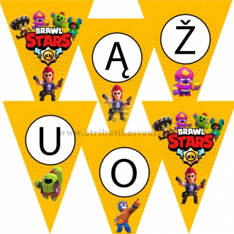 Vėliavėlių girlianda "Brawl Stars"