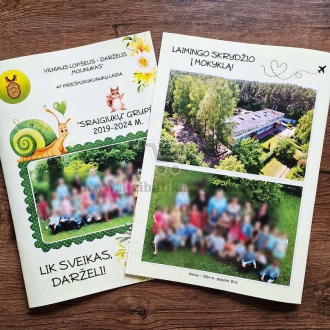 Darželio išleistuvių žurnalas "Sraigiukai"