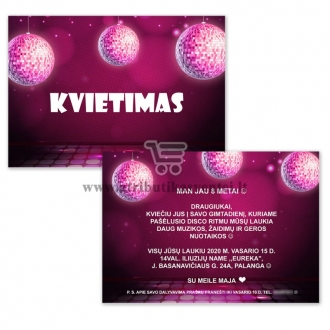 Kvietimai "Disco"