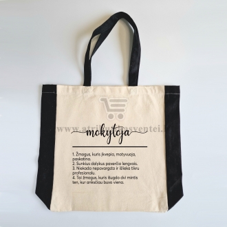 Dovana mokytojai - pirkinių/paplūdimio maišelis