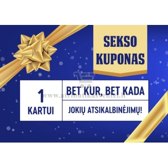 Sekso kuponas - dovana vaikinui