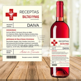 Etiketė su receptu