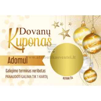 Dovanu kuponas (auksinis)