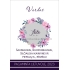 Vyno etiketė "Violetinės gėlės"