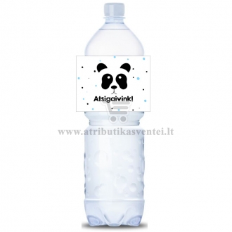 Maža gėrimo etiketė "Panda"