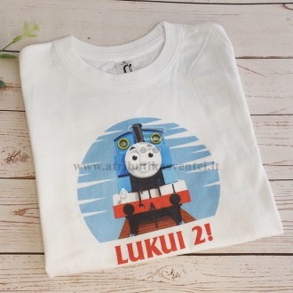 "Thomas the train" gimtadienio marškinėliai