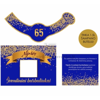 Jubiliejinė etiketė "Mėlyna-auksas"
