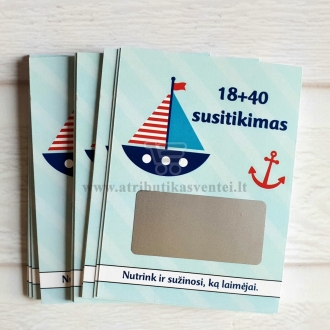 Personalizuoti loterijos bilietai Jūros tema