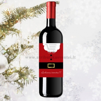 Kalėdinio vyno etiketė