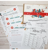 Kalėdų senelio laiškas dėžutėje su priedais (3 vaikams)