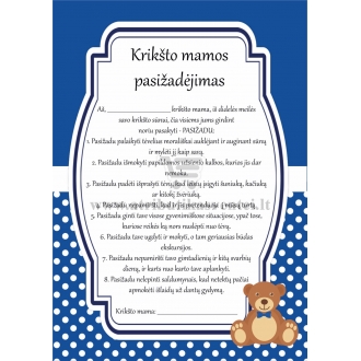 Krikšto mamos pasižadėjimas, Meškiukas