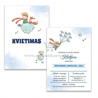 Kvietimai "Mažasis princas" tema
