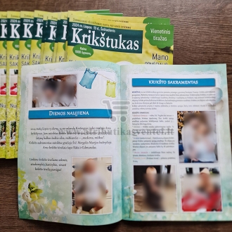 Krikštynų laikraštukas / žurnalas (Pavyzdys nr 1)