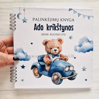 Palinkėjimų knyga "Meškiukas mašinoje"