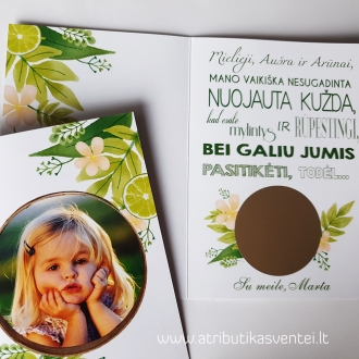 Kvietimas krikštatėviams "Pavasario švelnumas"