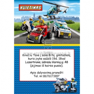 Kvietimas Lego tema