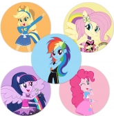 Lipdukai "My Little Pony: Equestria Girls" - 10 vnt