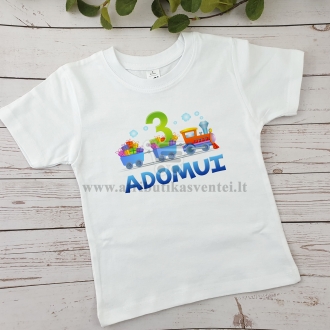 Gimtadienio marškinėliai - "Traukinukas"