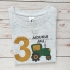 Marškinėliai teminiam gimtadieniui "Traktoriai"